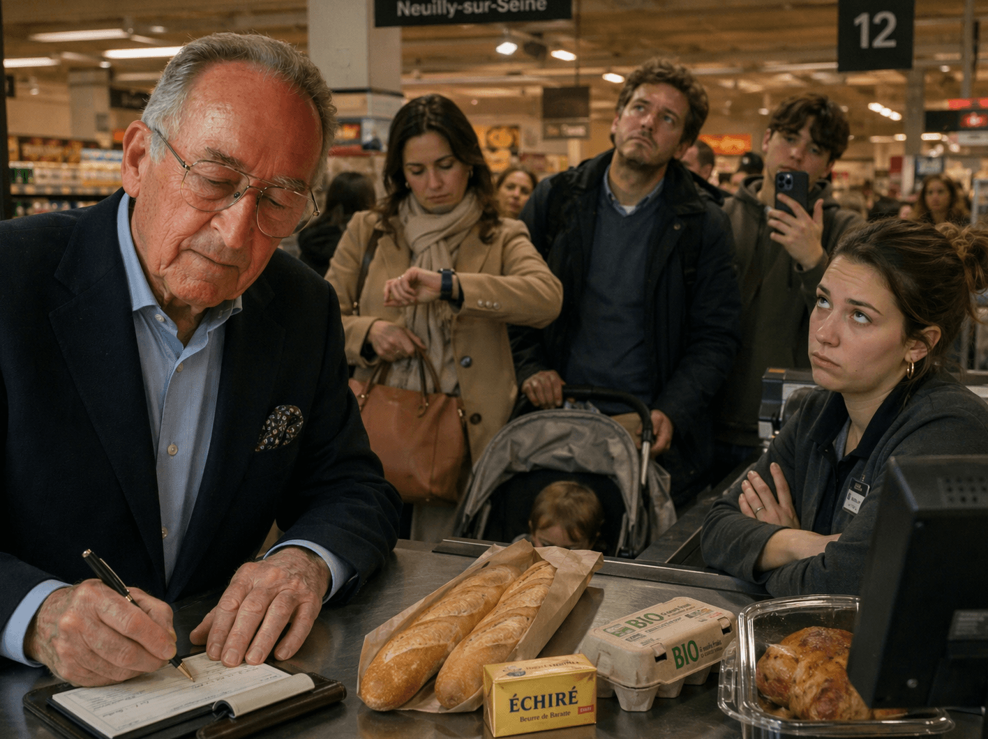 Bernard au supermarché